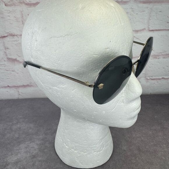 Versace VE2176 Retro Medusa Round Black Sunglasses - Picture 6 of 14